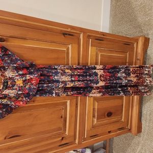 Floral Maxi Dress with Vibrant Colors